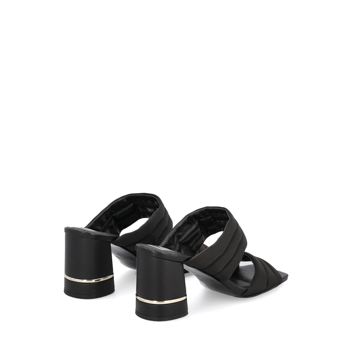 Sandali Nice bold in raso con tacco largo Black - 3