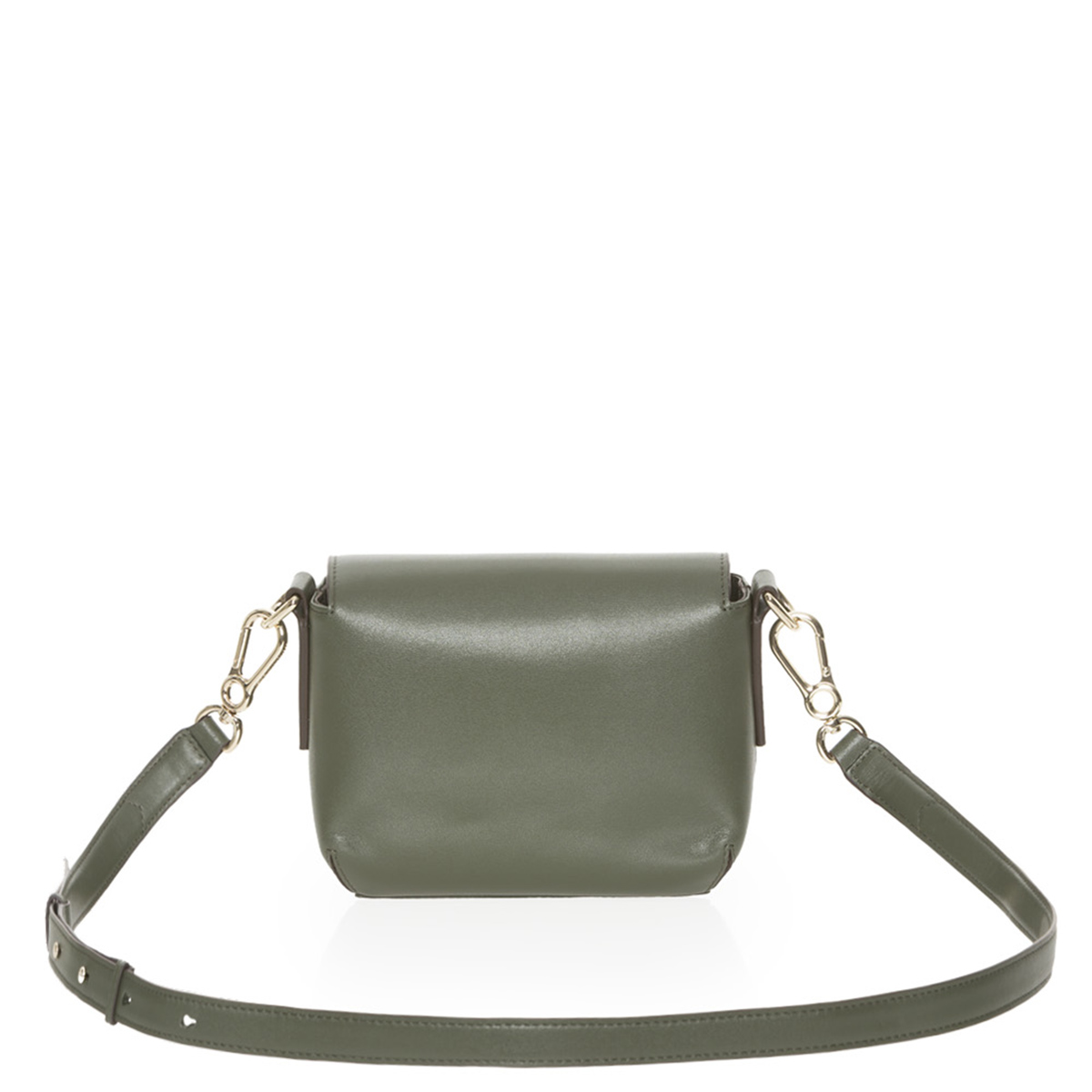 Borsa a tracolla in pelle Luna Military Olive - 3