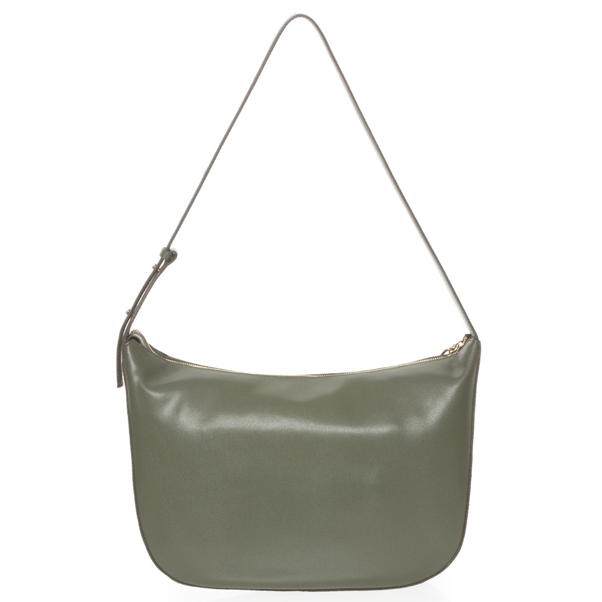 Borsa a spalla in pelle Luna Military Olive - 3