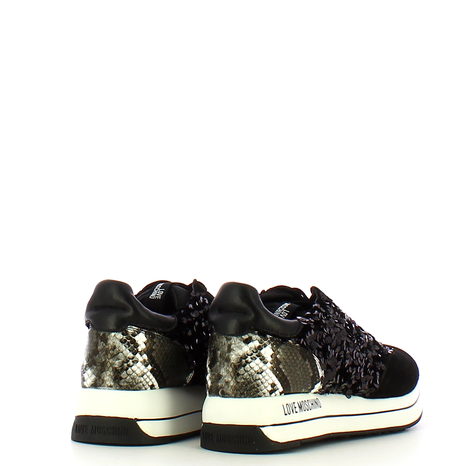 Sneakers con paillettes e crosta Daily Running Nero Roccia - 3