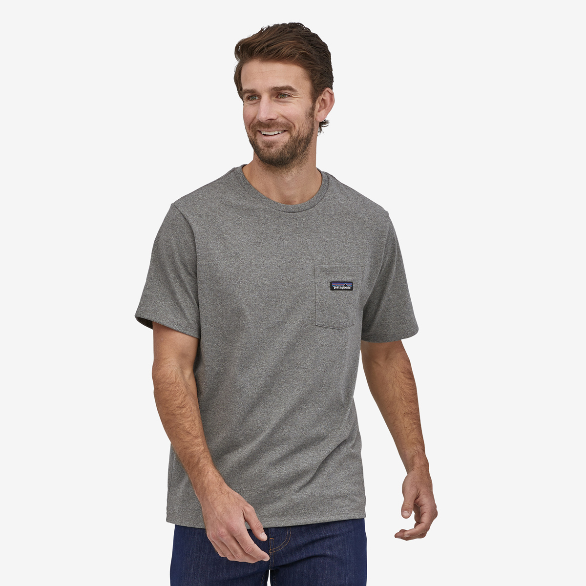 Men's P-6 Label Pocket Responsibili-Tee® Gravel Heather - 2