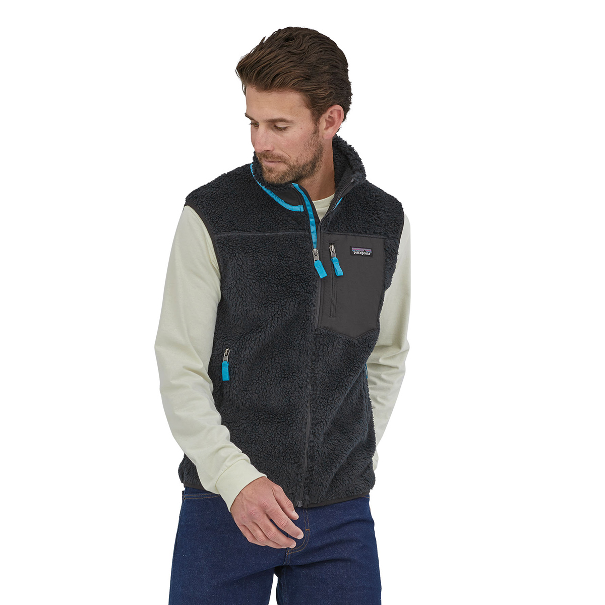 Men's Classic Retro-X® Fleece Vest Pitch Blue - 2