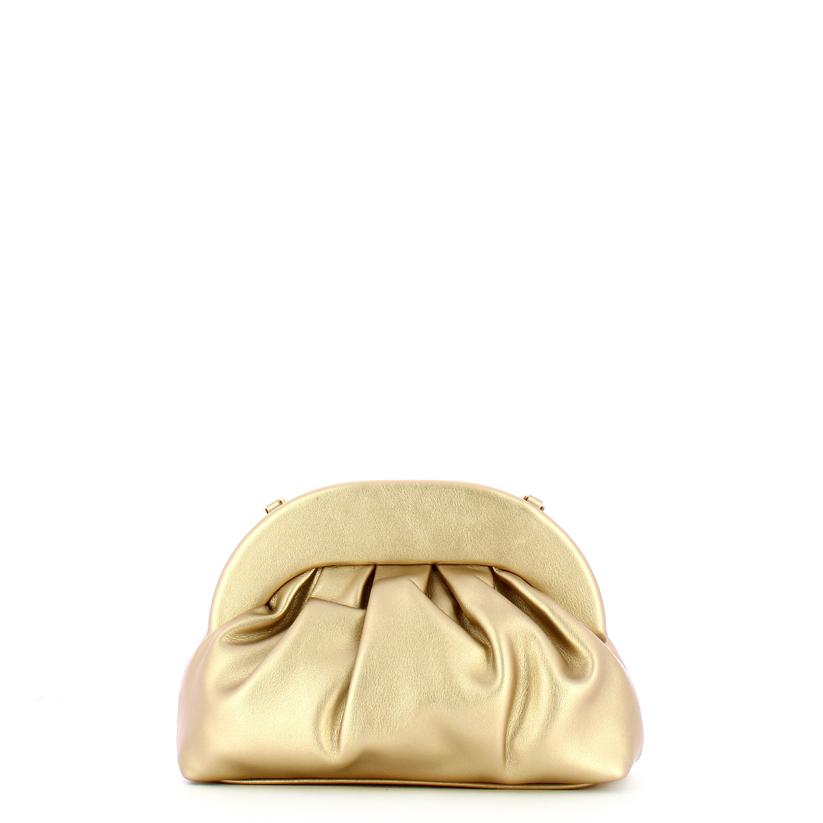 Pochette con manico in catena Light Gold - 3