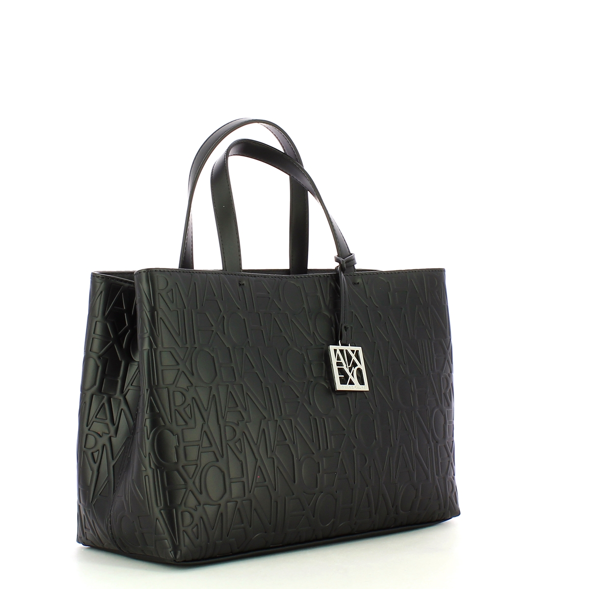 Armani Exchange Borsa a mano Media logata Nero - 2