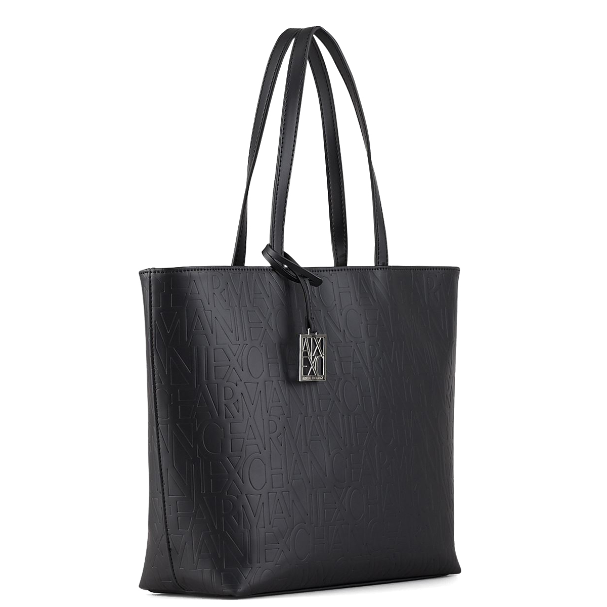 Armani Exchange Shopping Bag logata Nero - 2