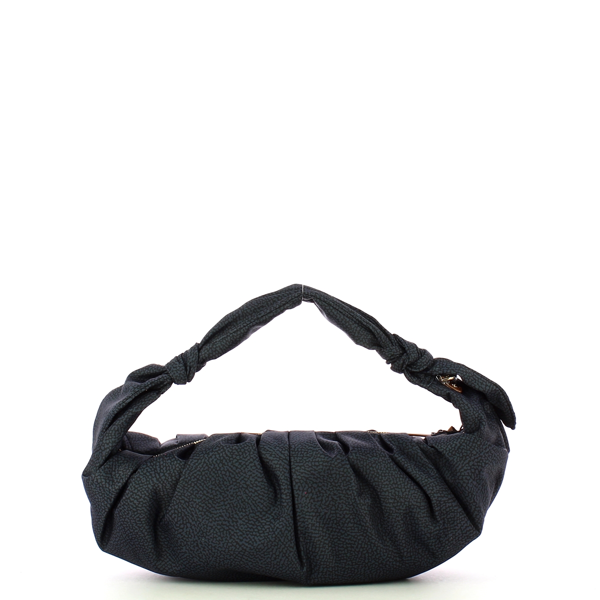 Borbonese Hobo Bag Duna Small Nero Marrone - 3