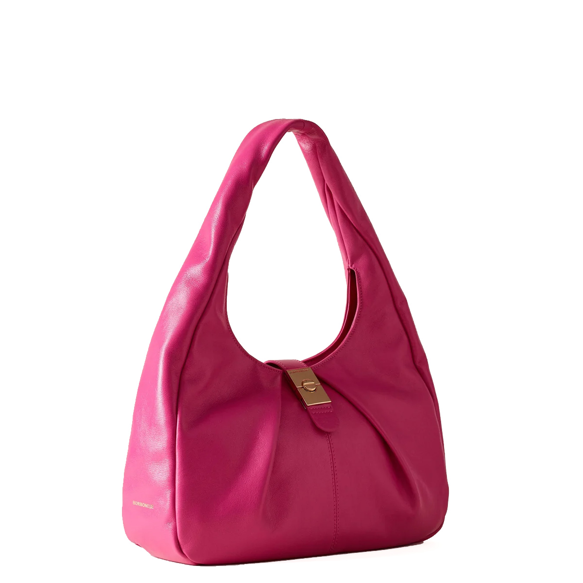 Borbonese Hobo Bag Cortina Medium Dragon Fruit - 2