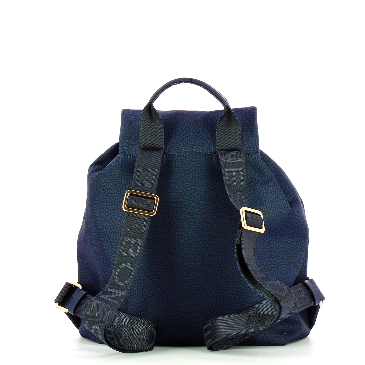 Borbonese Zaino Medium in Nylon Riciclato Blu - 3