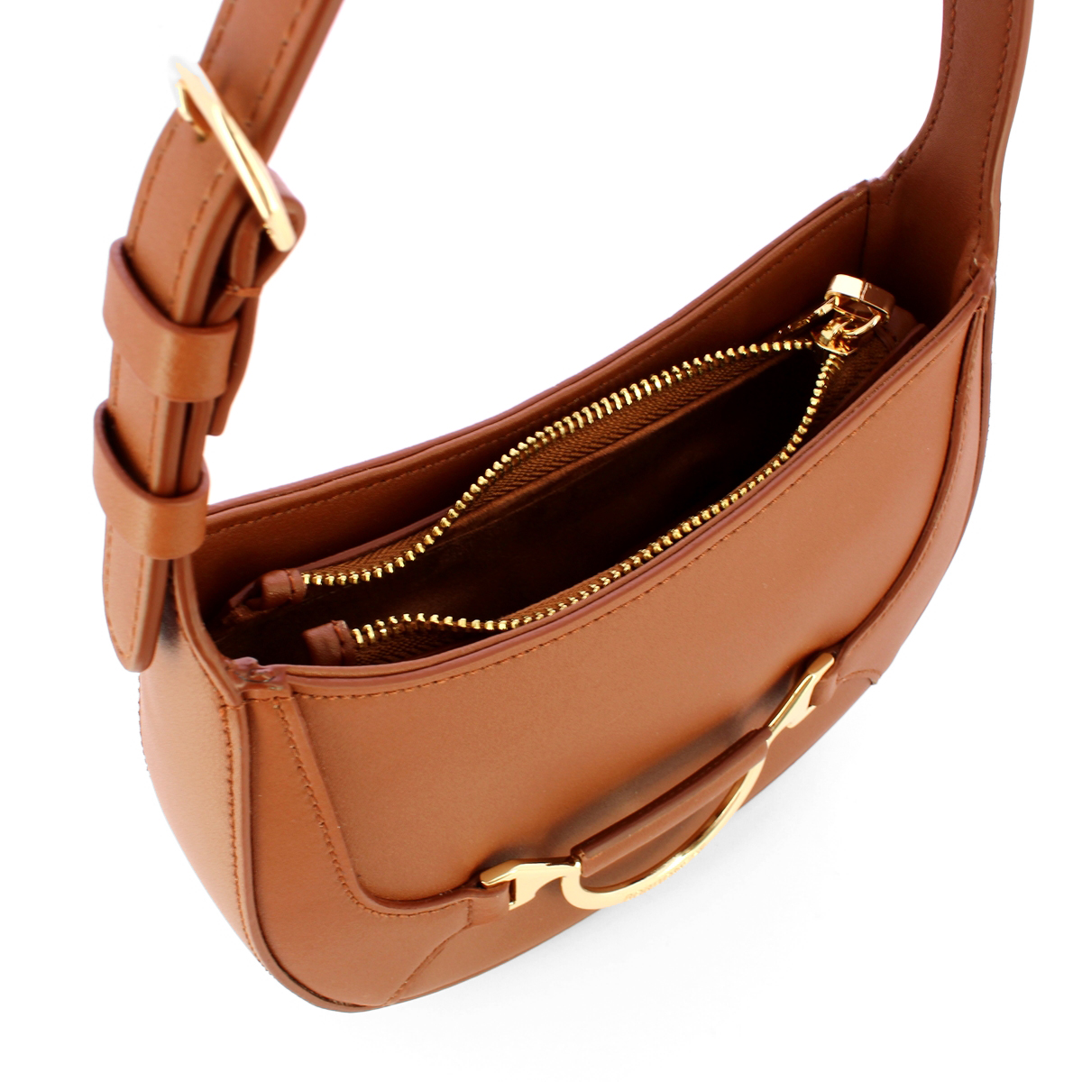 Borbonese Mini Hobo Bag 110 Cuoio - 4