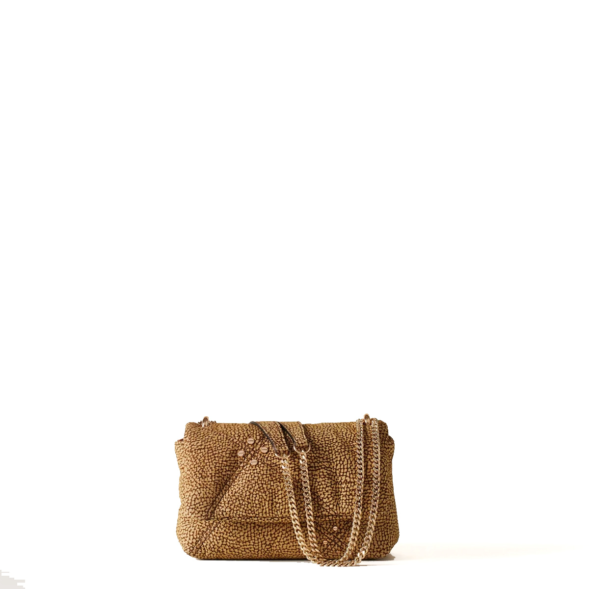 Borbonese Mini Borsa a tracolla Marseille in suede OP Naturale - 1