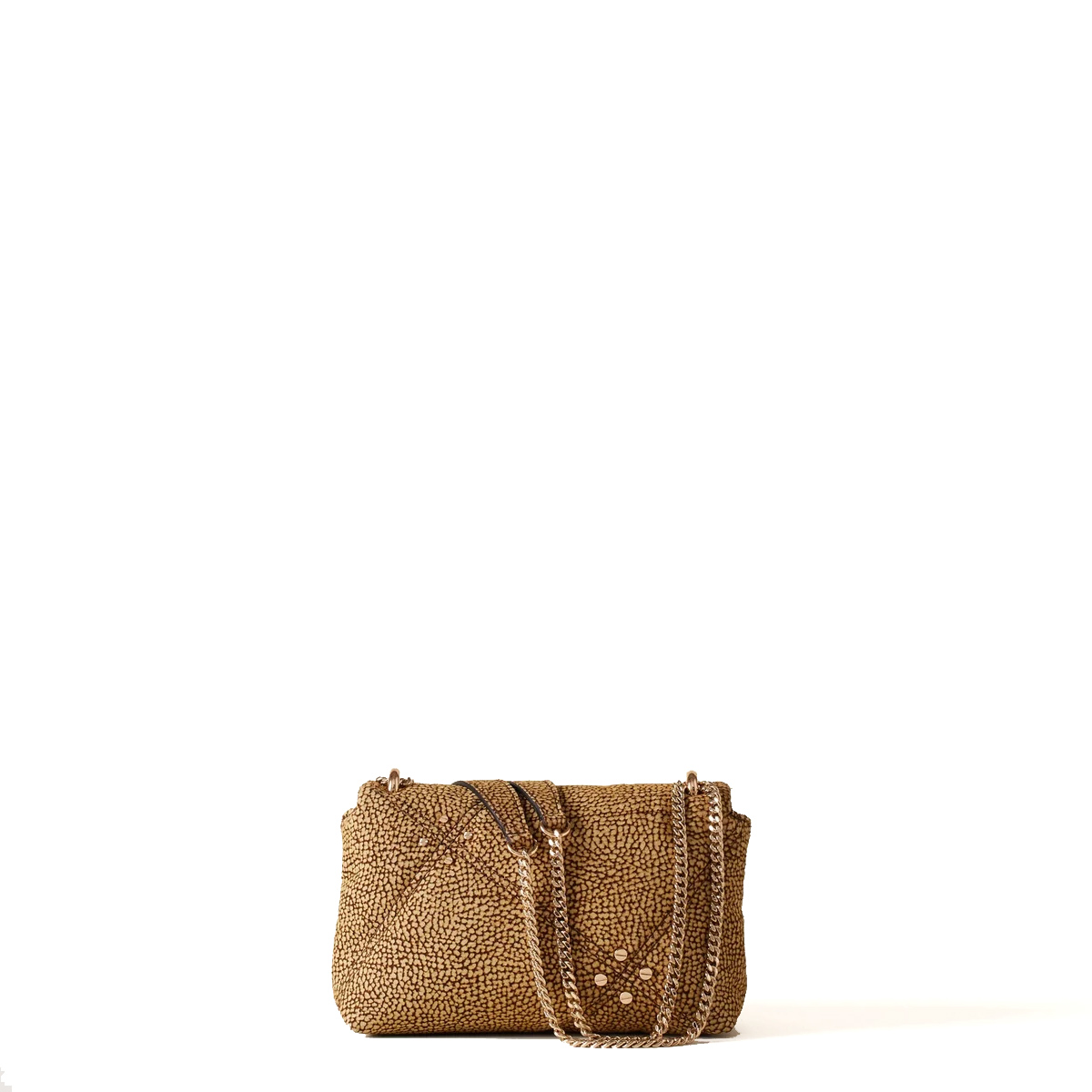 Borbonese Mini Borsa a tracolla Marseille in suede OP Naturale - 3