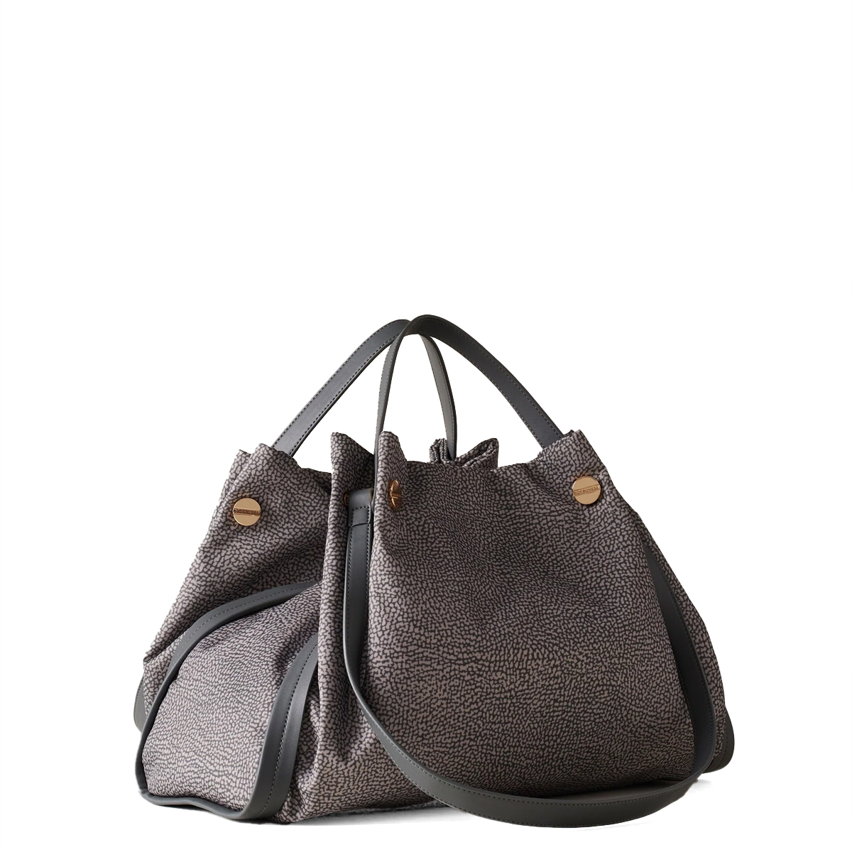 Borbonese Shopper New Orbit Medium Clay Grey - 2