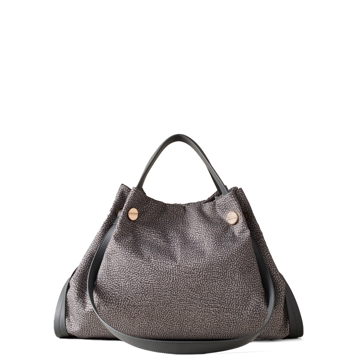 Borbonese Shopper New Orbit Medium Clay Grey - 3