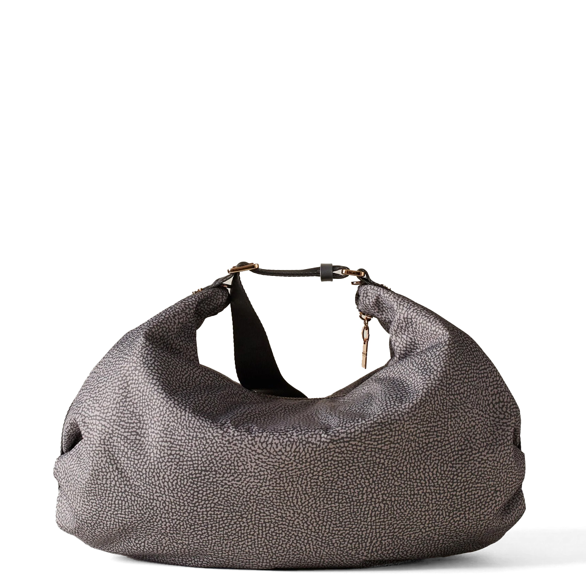 Borbonese Hobo Bag Cloudette Large Clay Grey - 3