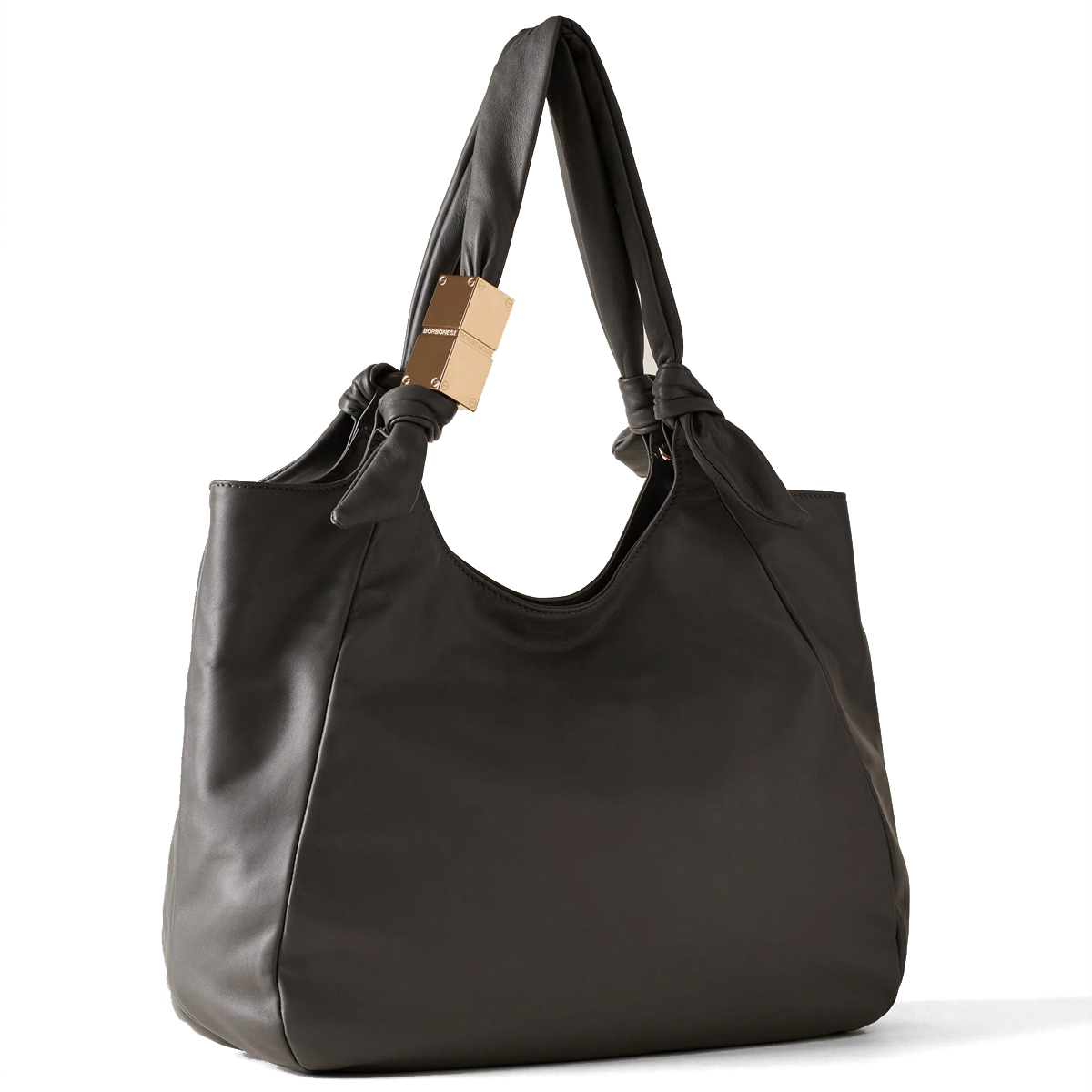 Borbonese Shopper Domino Large Clay Grey - 2