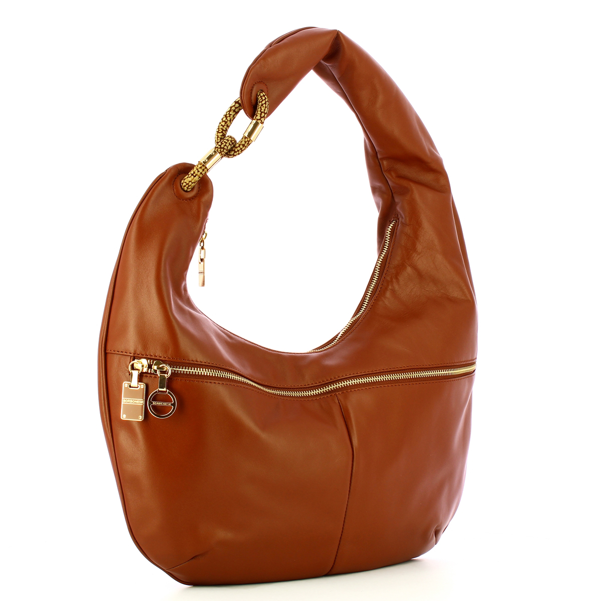 Borbonese Hobo Bag Infinite Cuoio OP Naturale - 2