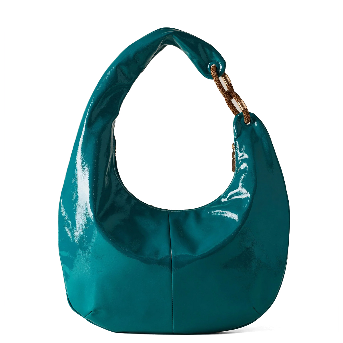 Borbonese Hobo Bag Infinite Large Peacock OP Naturale - 3