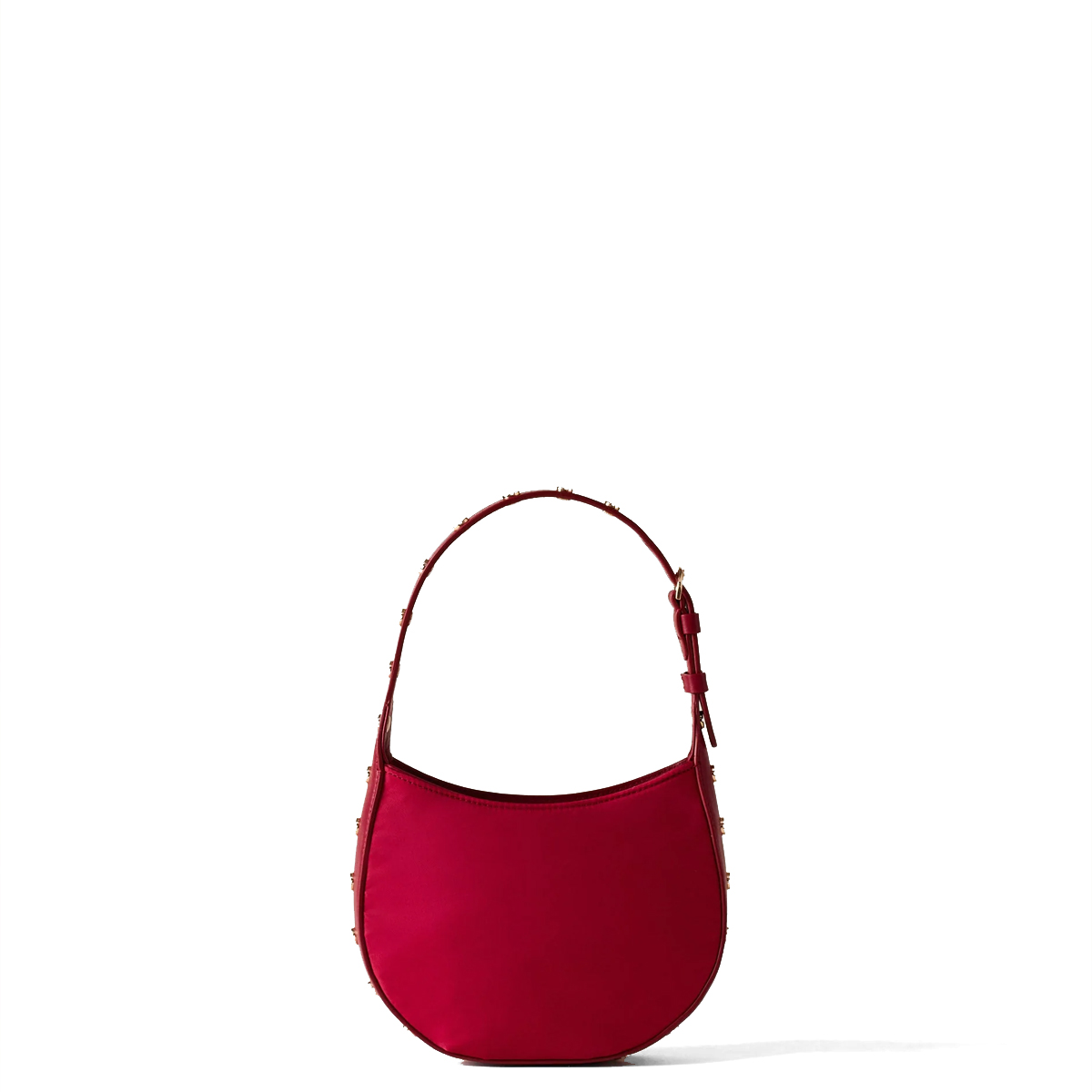 Borbonese Mini Hobo Bag 110 Swarovski Borgogna - 3