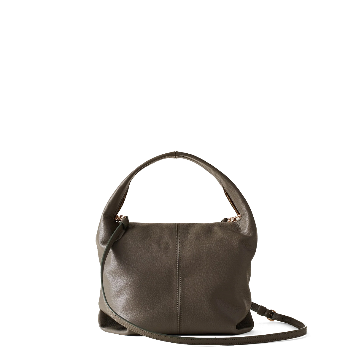 Borbonese Borsa a mano Tweet Small Clay Grey OP Naturale - 3