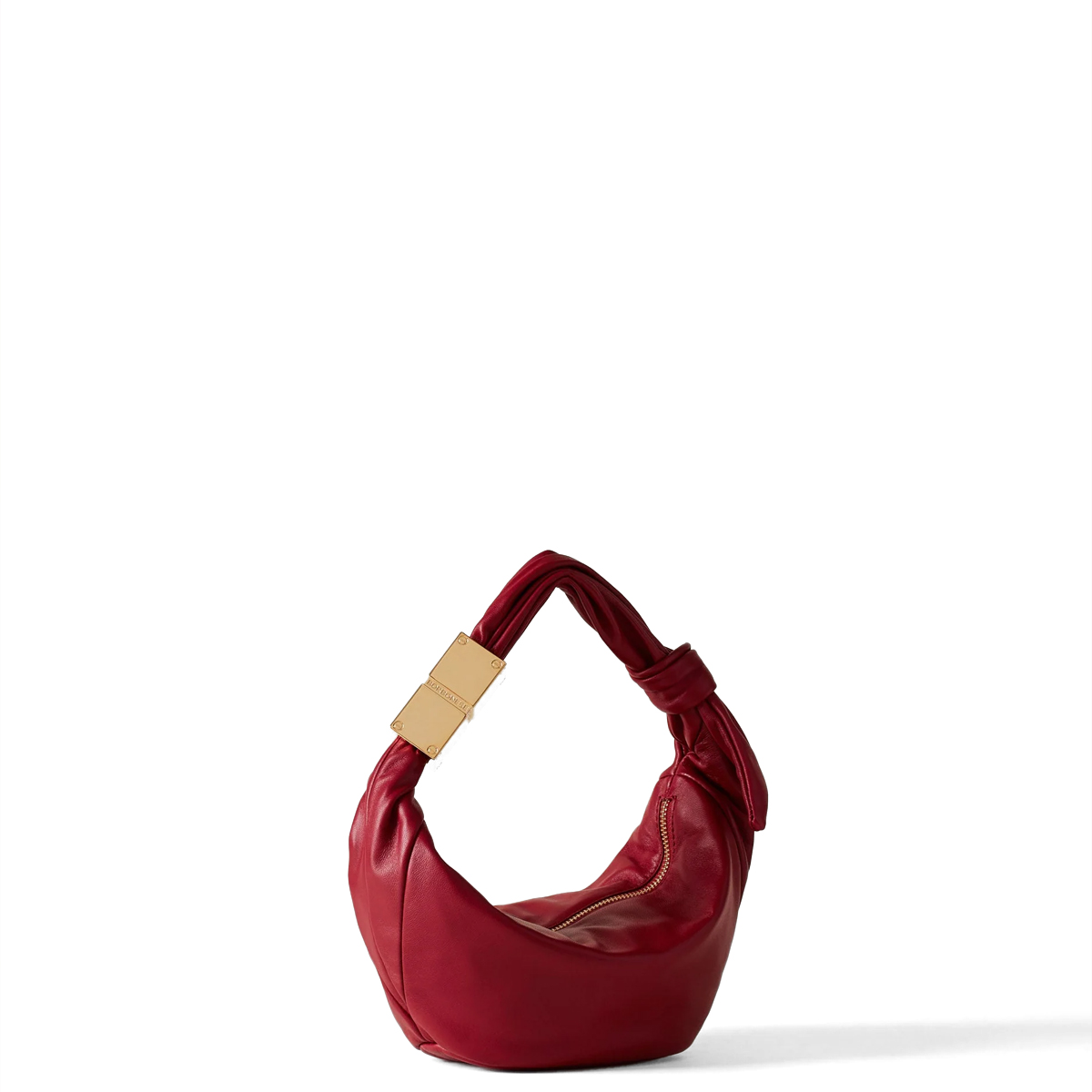 Borbonese Mini Hobo Bag Domino Borgogna - 2