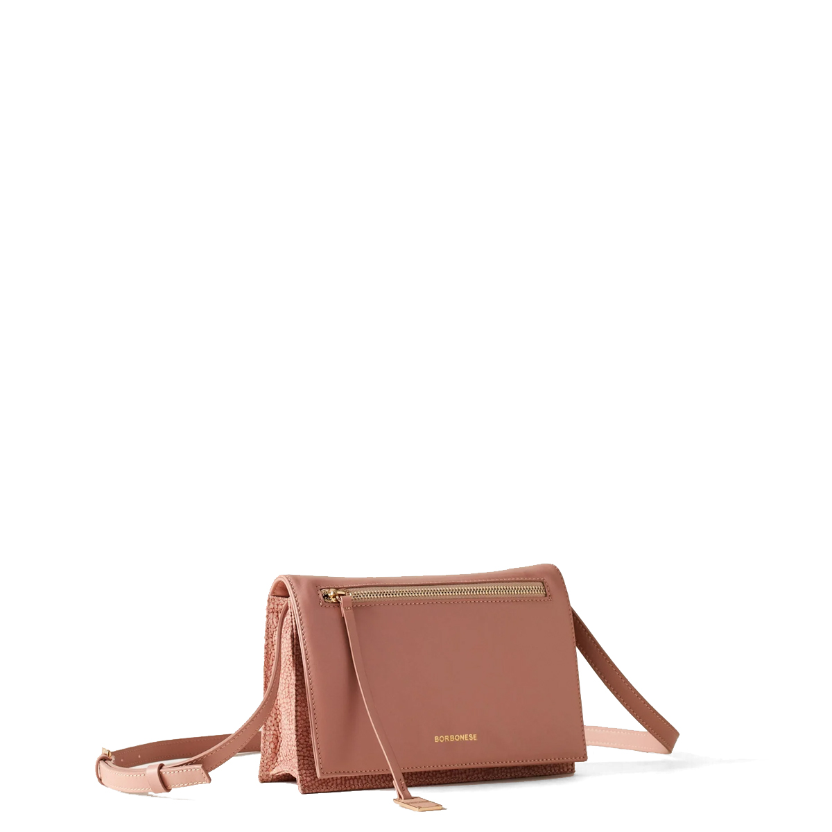 Borbonese Borsa a tracolla Livre Small Blush - 2