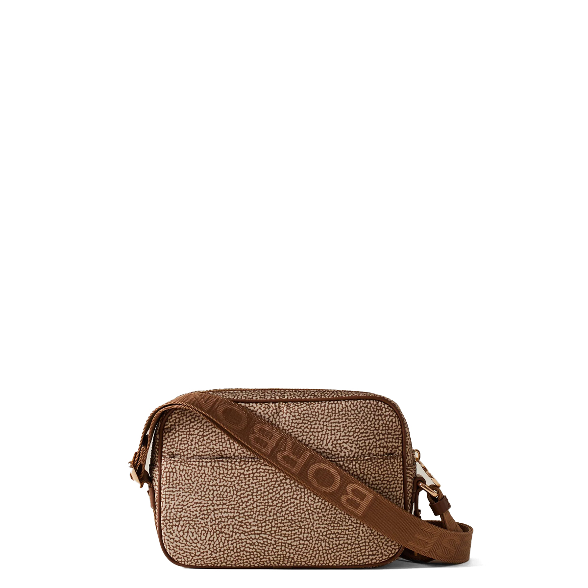 Borbonese Camera Bag Small Beige Marrone - 3