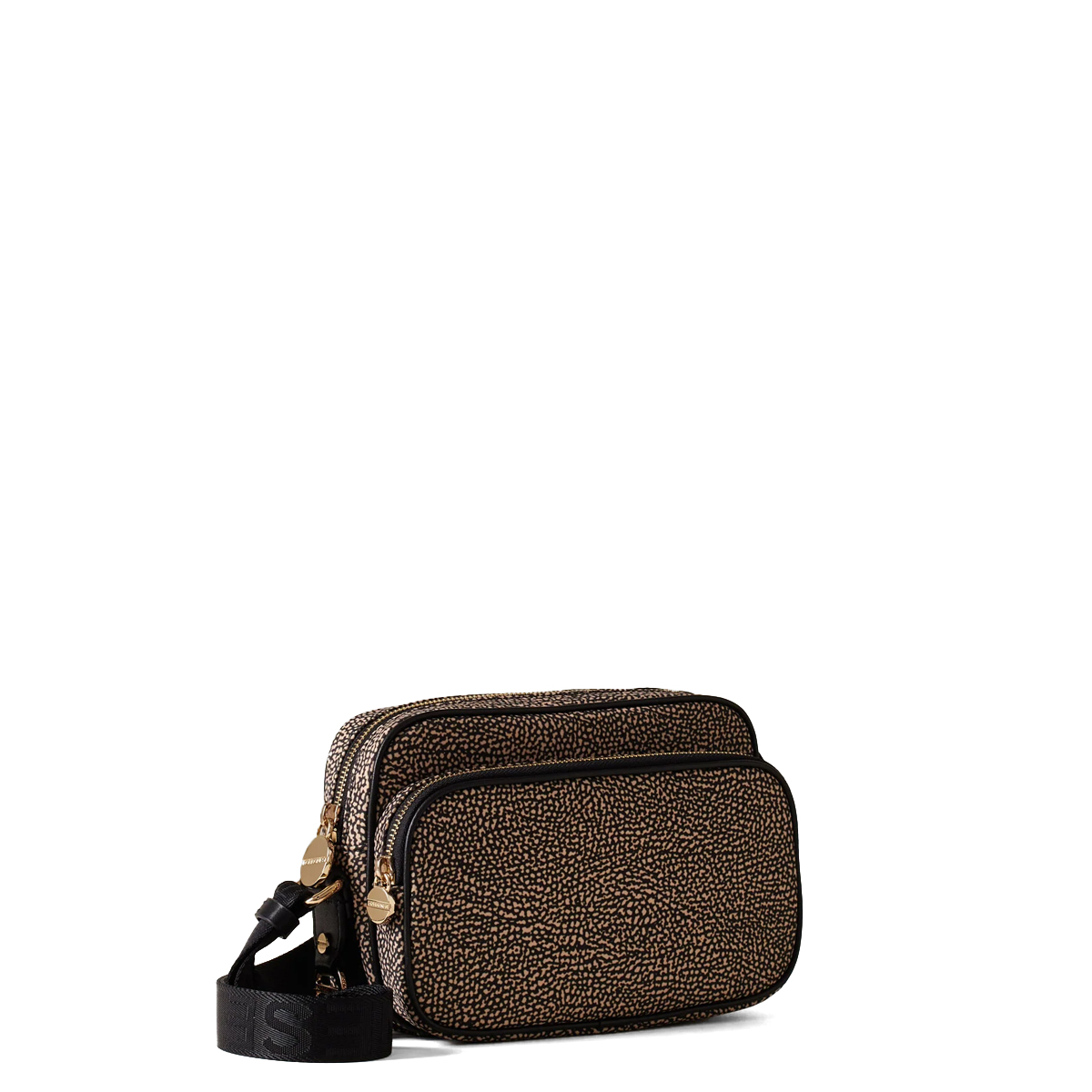 Borbonese Camera Bag Small OP Naturale Nero - 2