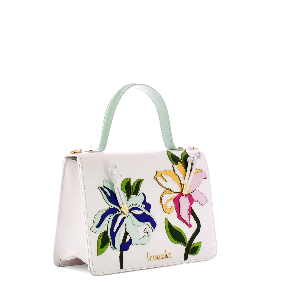 Braccialini Borsa a mano Penelope in pelle Bianco - 2