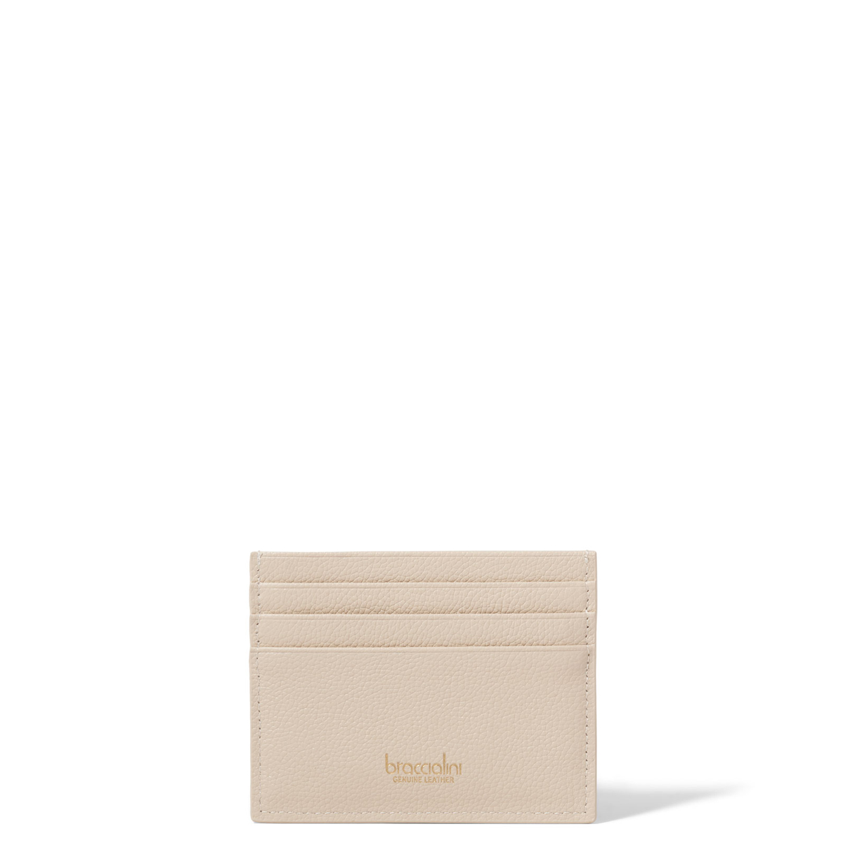 Braccialini Portatessere Basic in pelle Beige - 2