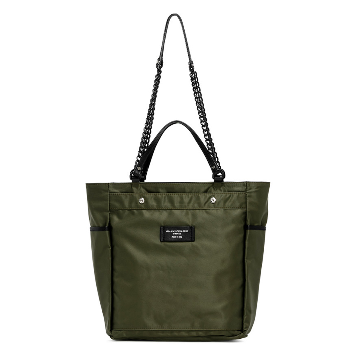 Gianni Chiarini Shopper Gaia Reversibile Nero Militare - 4