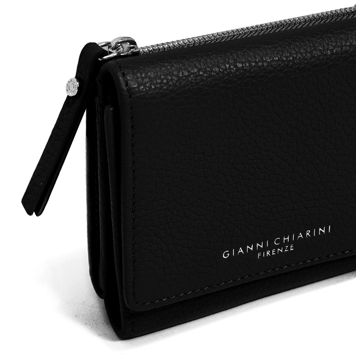 Gianni Chiarini Portafoglio Piccolo Wallets Grain Nero - 3