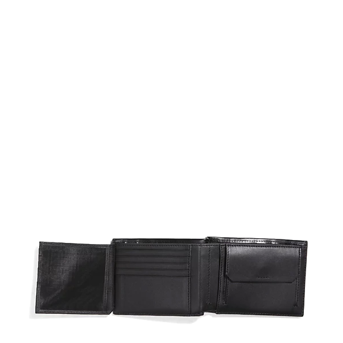 Calvin Klein Portafoglio RFID CK Median a tre ante in pelle CK Black - 3