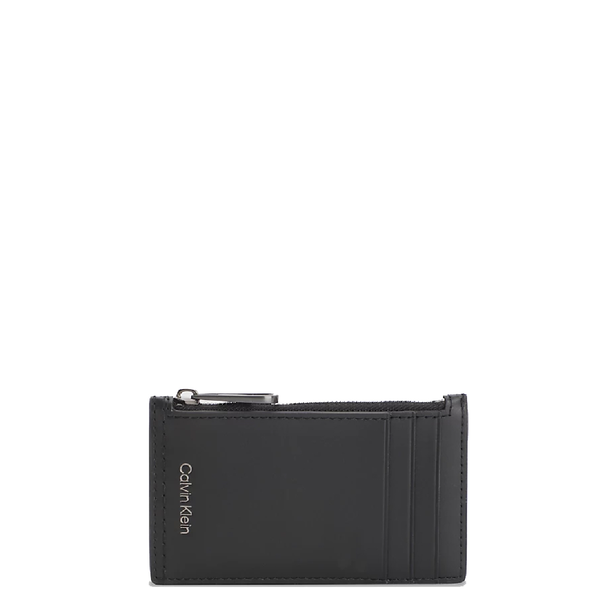 Calvin Klein Porta Carte di Credito Duo Snitche in pelle CK Black - 1