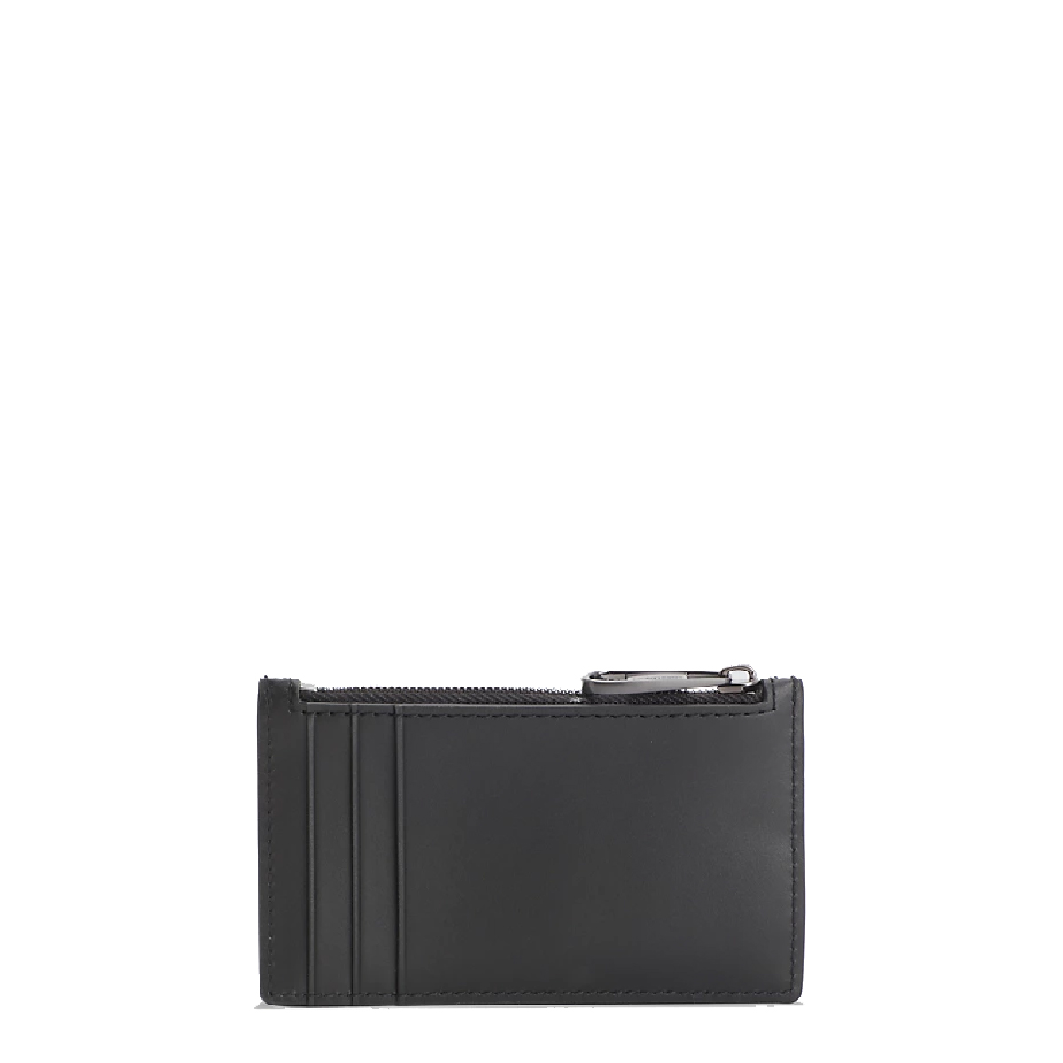 Calvin Klein Porta Carte di Credito Duo Snitche in pelle CK Black - 2