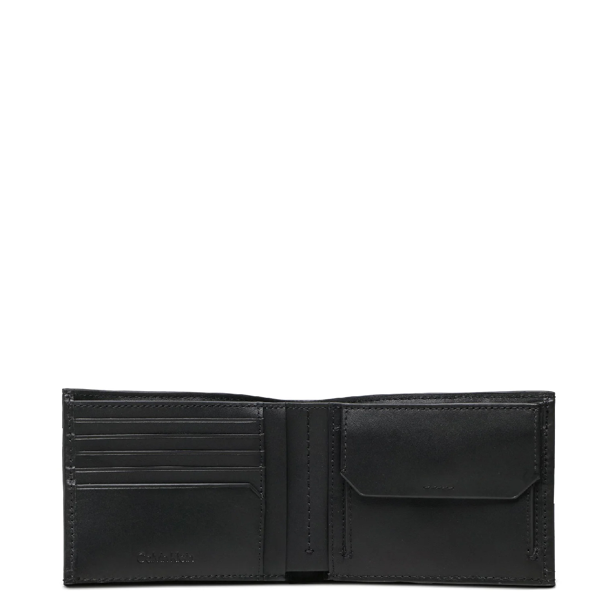 Calvin Klein Portafoglio RFID Duo Stitch in pelle CK Black - 3