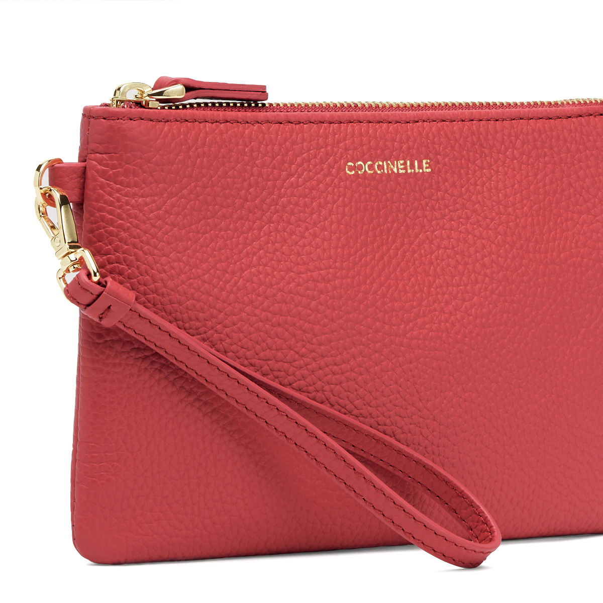 Coccinelle Pochette New Best Soft Mini Cranberry - 3