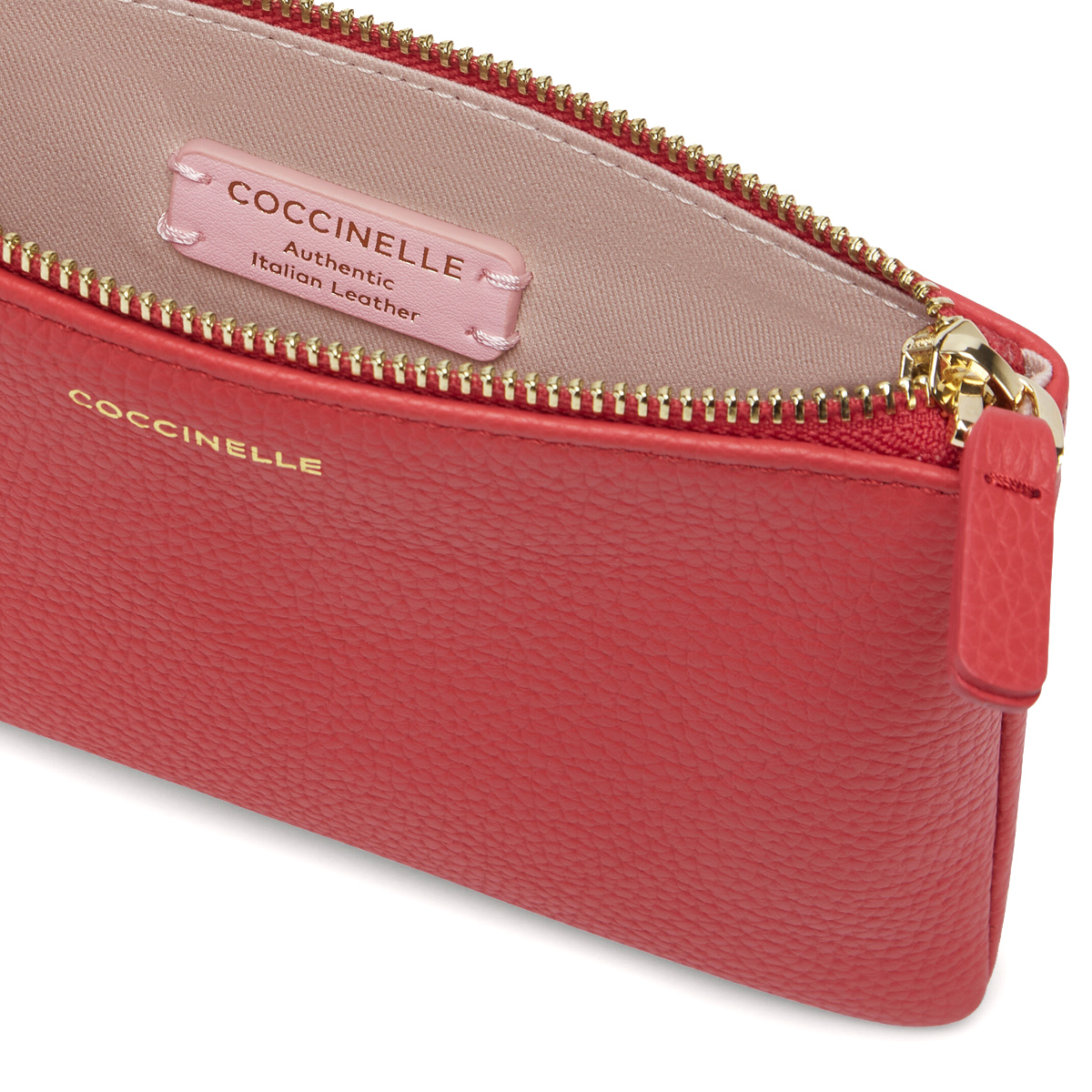 Coccinelle Pochette New Best Soft Mini Cranberry - 4