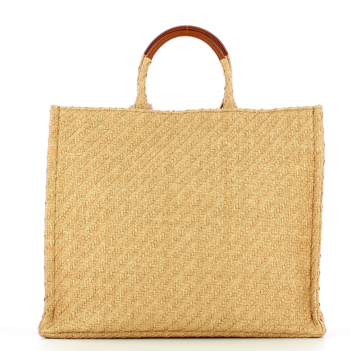 Coccinelle Borsa a mano Never Without Rafia Natural Caramel - 3