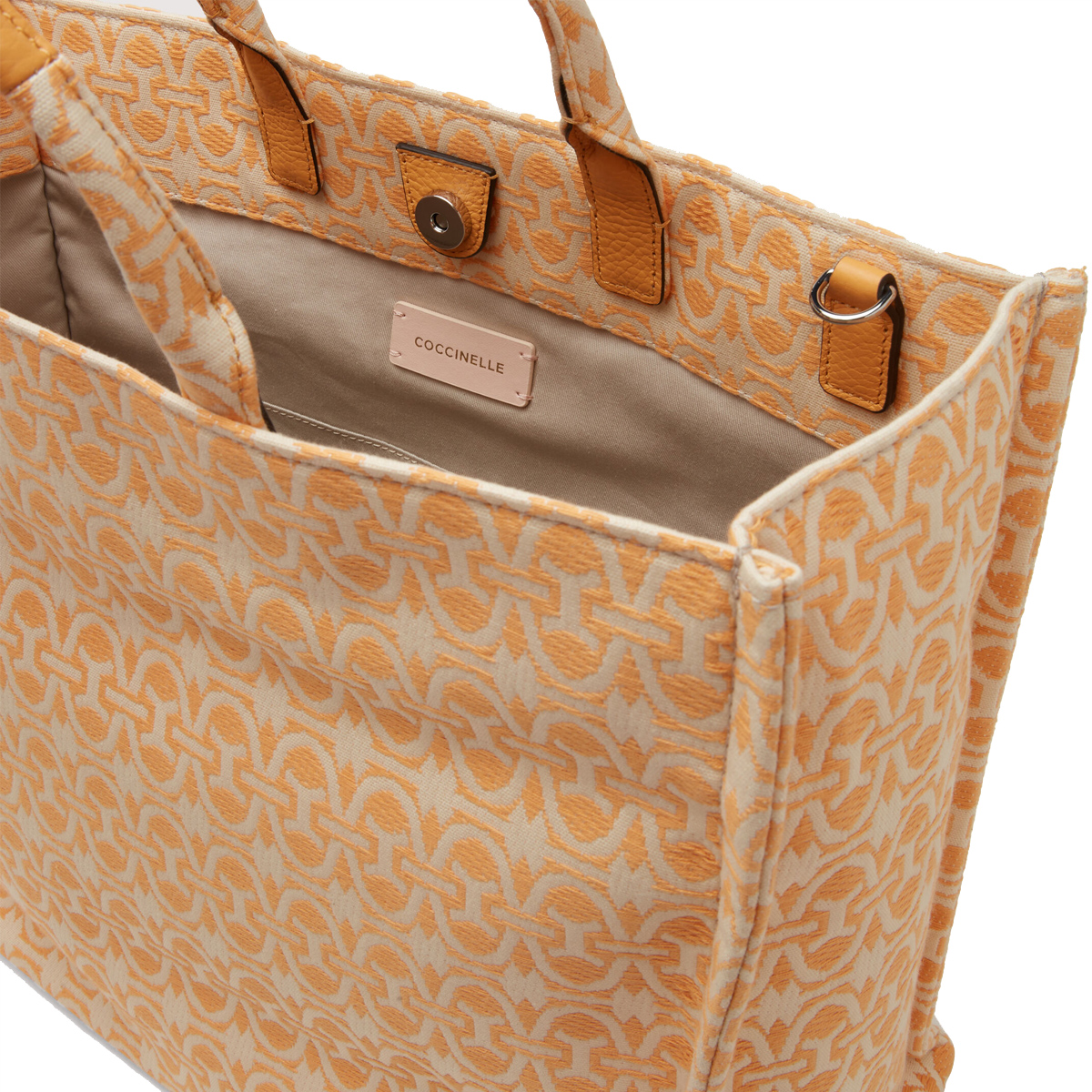 Coccinelle Borsa Never Without Jacquard Large Multicolor Apricot Apricot - 4