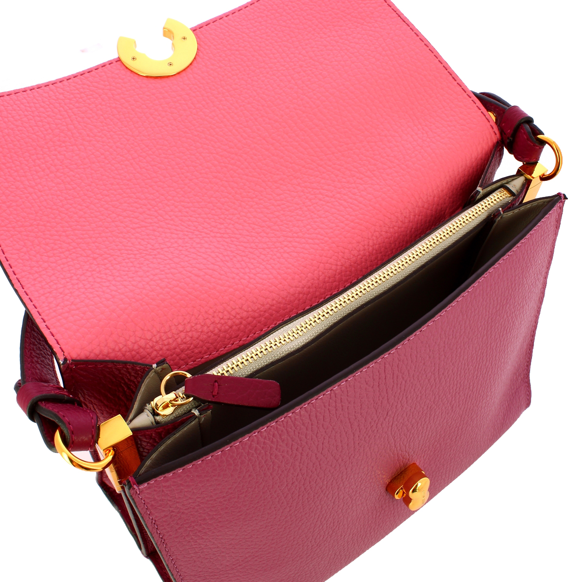 Coccinelle Borsa a mano Binxie Tricolor Multicolor Hyper Pink - 5