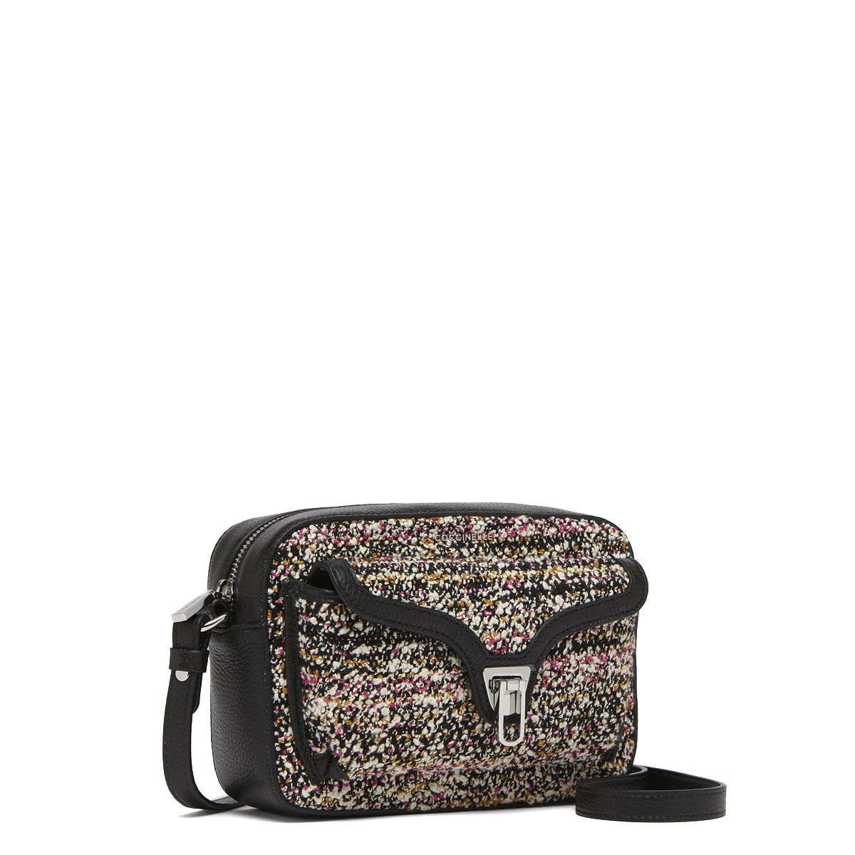 Coccinelle Borsa a tracolla Beat Soft Small Pixel Bouclè Medium Multicolor Pulp Pink Noir - 2