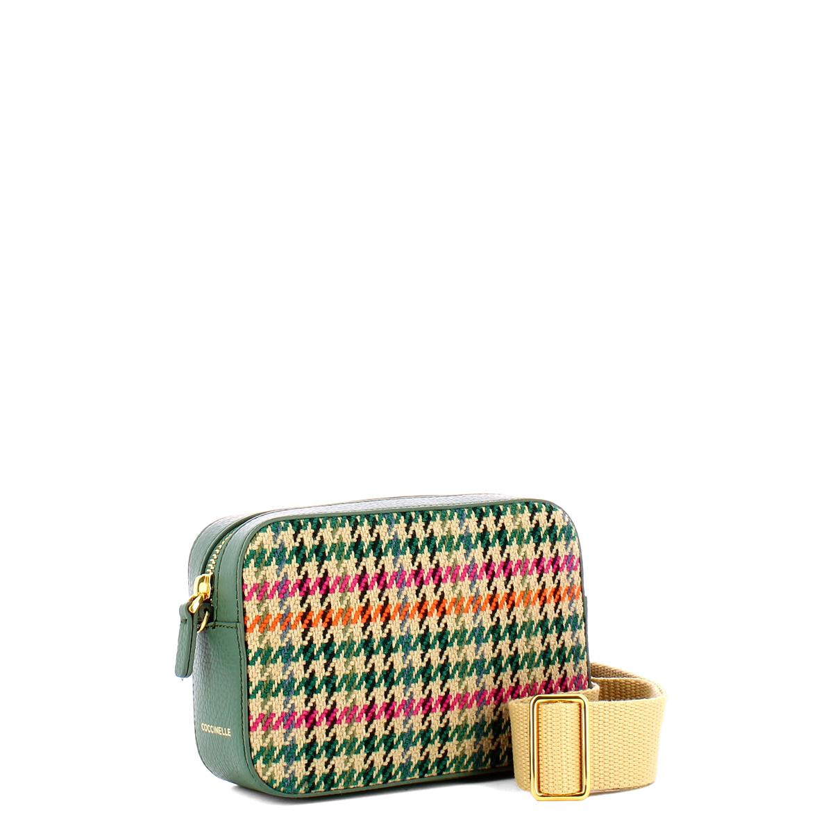 Coccinelle Minibag Tebe Pied de Poule Multicolor Kale Green - 2