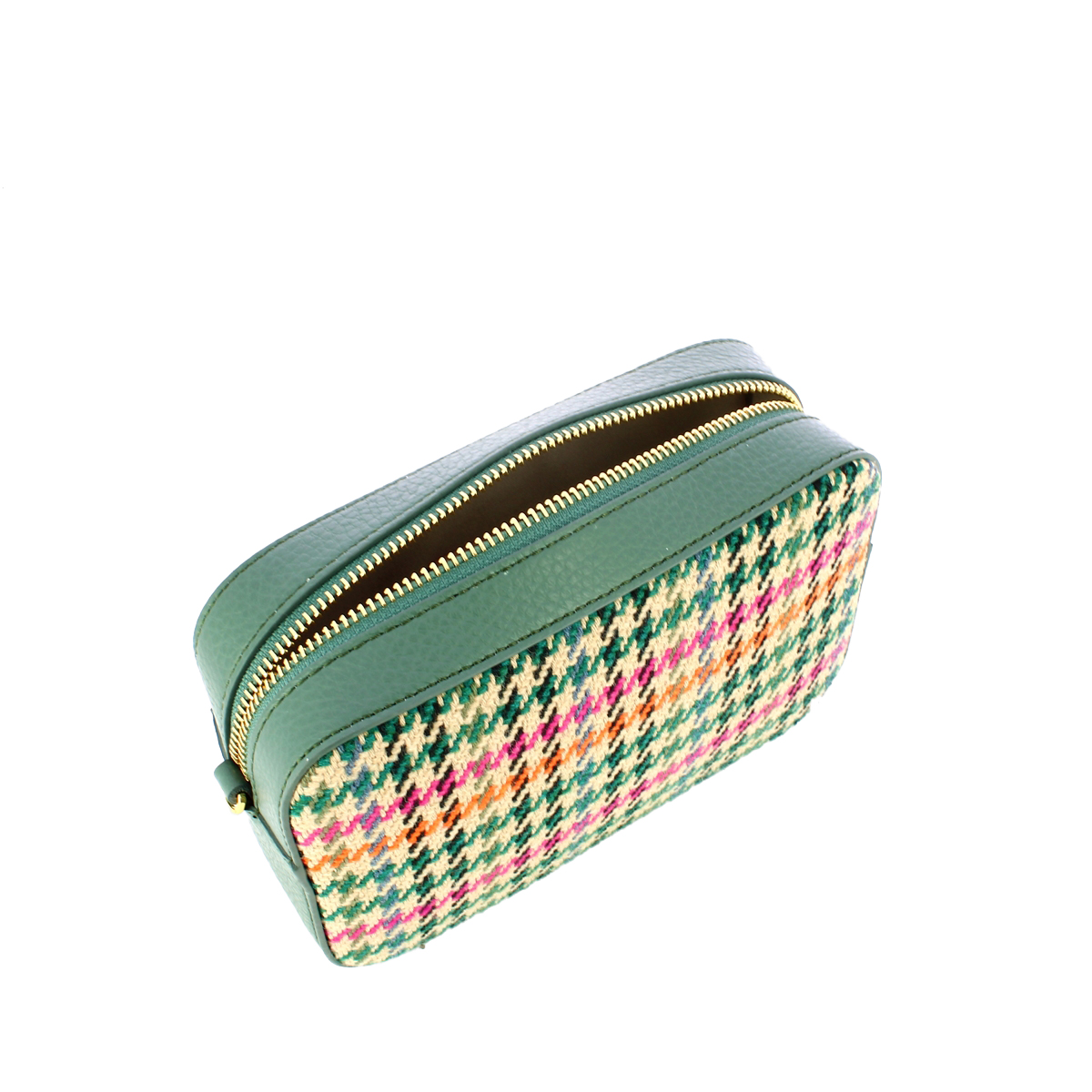 Coccinelle Minibag Tebe Pied de Poule Multicolor Kale Green - 4