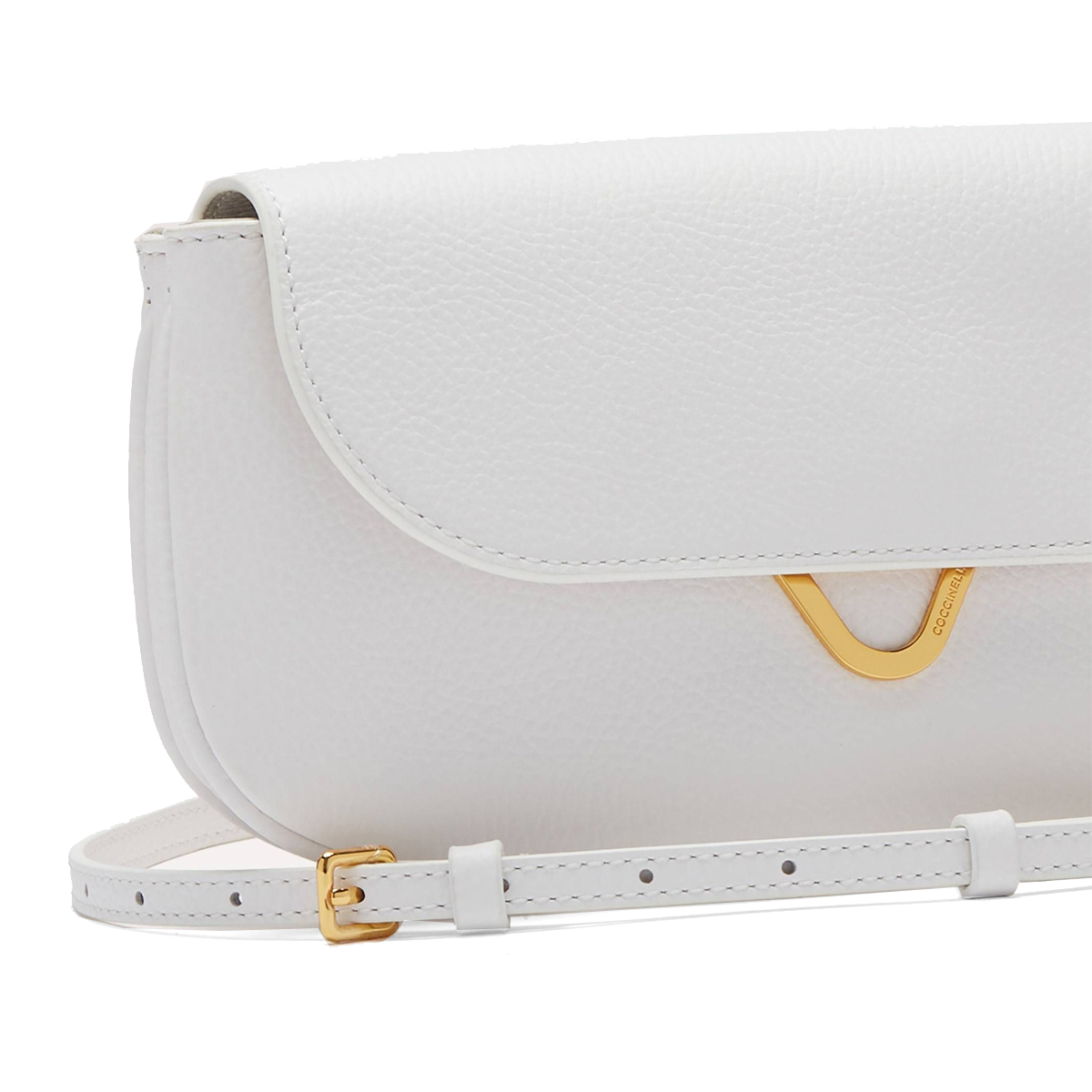 Coccinelle Mini borsa a tracolla Dew Brillant White - 3