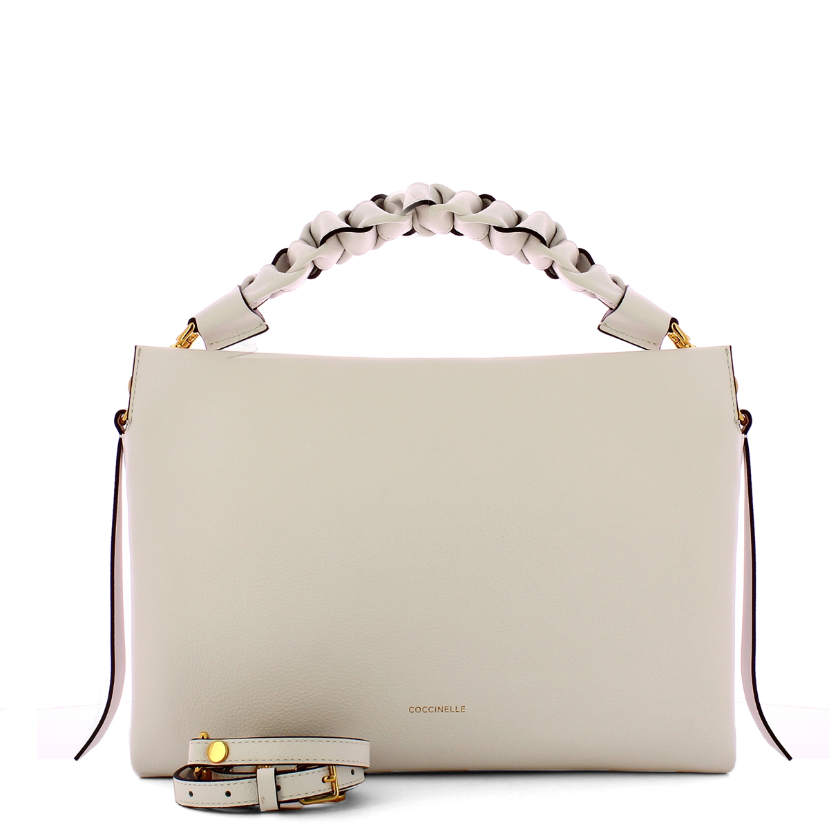 Coccinelle Borsa a mano Boheme Medium Brillant White Celadon Green - 4