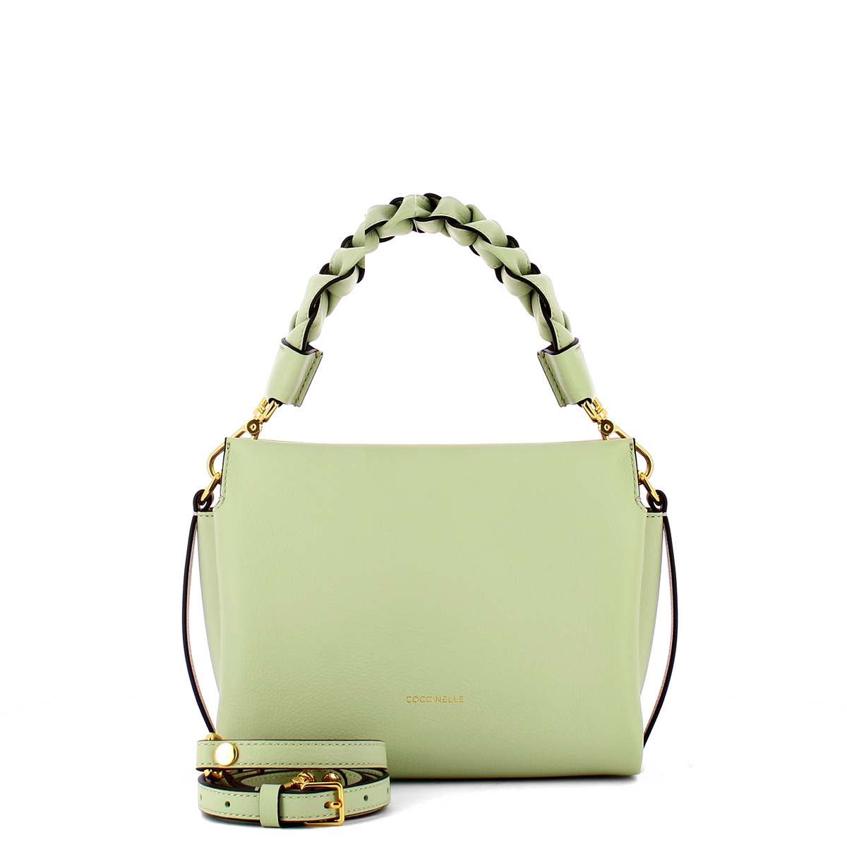 Coccinelle Borsa a mano Boheme Small Celadon Green Warm Taupe - 4