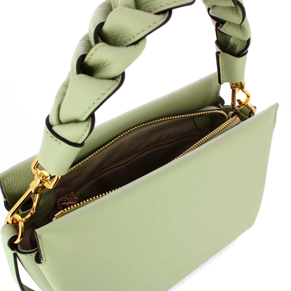 Coccinelle Borsa a mano Boheme Small Celadon Green Warm Taupe - 5