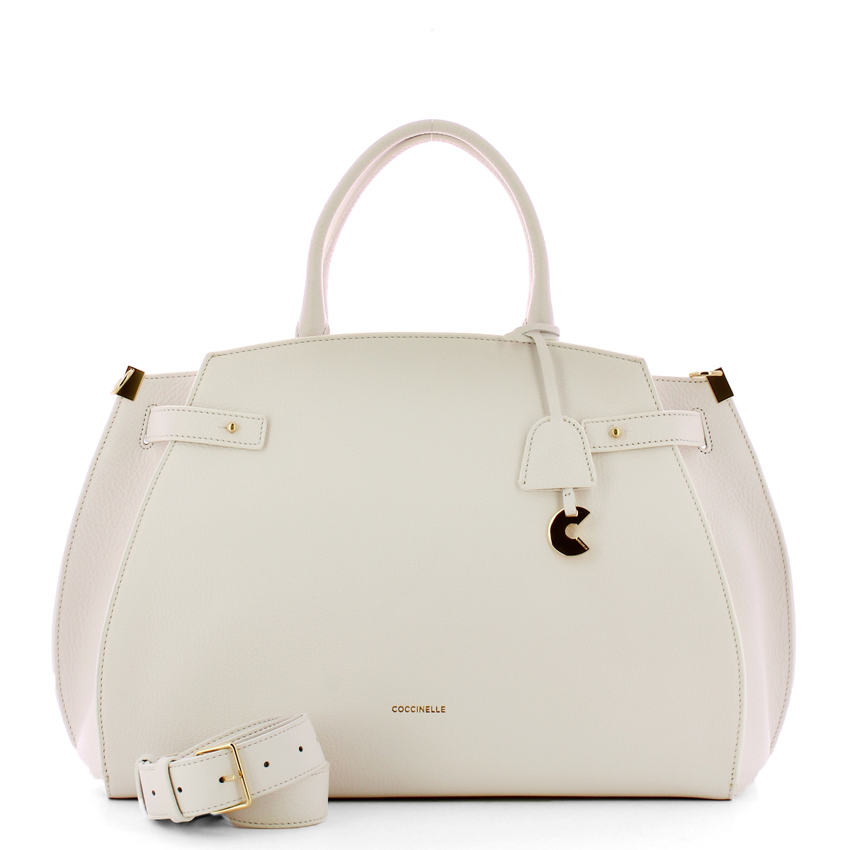 Coccinelle Borsa a mano Kliche Large Brillant White - 4