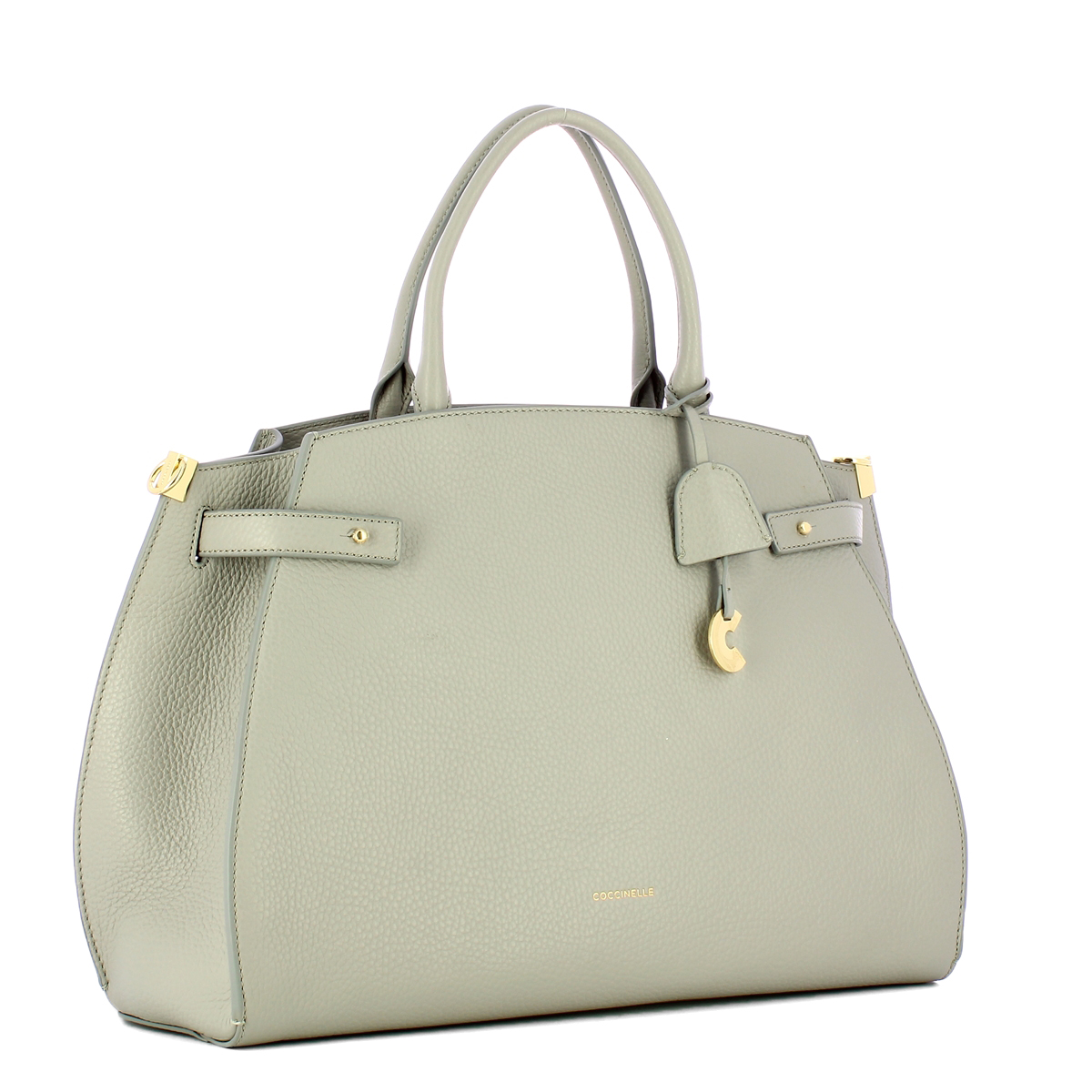 Coccinelle Borsa a mano Kliche Large Light Grey - 2