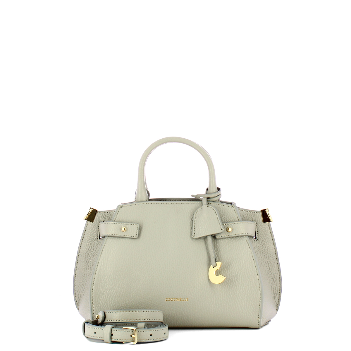 Coccinelle Borsa a mano Kliche Small Light Grey - 4